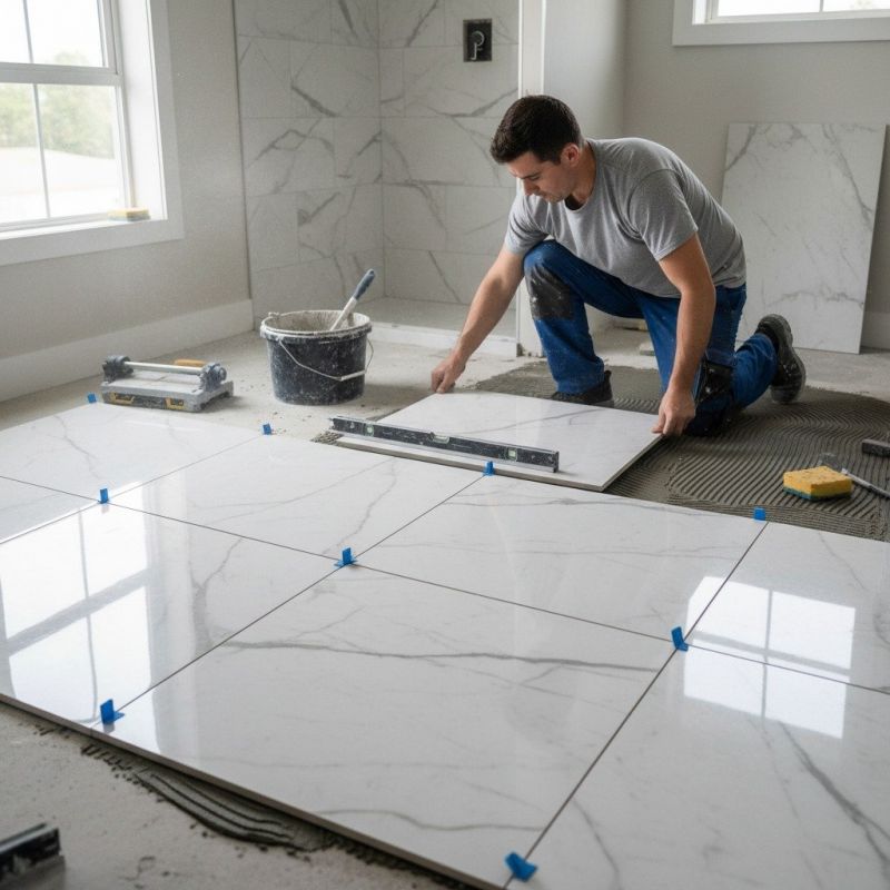 Marble Floor Repair detail
